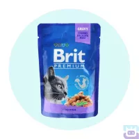 Вологий корм Brit Premium для дорослих кішок тріска, 100 г 
