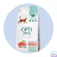 Сухий корм Optimeal Sterilised з яловичиною для стерилізованих котів 10 кг (9994)