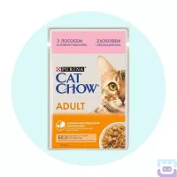 Вологий корм для котів Cat Chow Adult 85 г (лосось та квасоля)