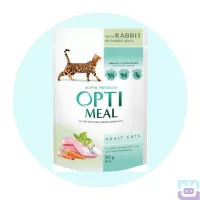 Вологий корм для котів Optimeal 85 г (кролик у морквяному желе)