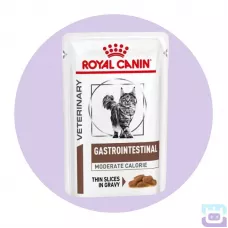 Вологий корм Royal Canin Gastrointestinal Moderate Calorie Feline при порушенні травлення та панкреатиті (від 12 місяців), 85 г (4009001)