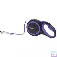 Рулетка-повідець для собак S 3м/15 кг "AnimAll" фіолетовий