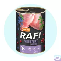 Консерва для дорослих собак Dolina Noteci RAFI з кроликом, лохиною та журавлиною, 400 г (3049)