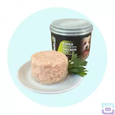 Вологий корм для собак AnimAll з куркою в ніжному желе, 195 г (1739)