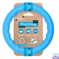 Іграшка кільце Collar PitchDog для апортування дресирування собак 20 см, блакитна (6237)