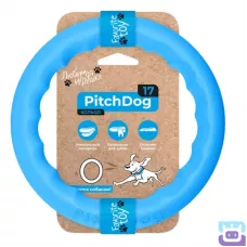 Іграшка кільце Collar PitchDog для апортування дресирування собак 20 см, блакитна (6237)