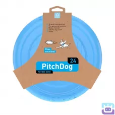 Іграшка літаючий диск Collar PitchDog для апортування для собак 24 см, блакитна (6247)