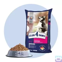 Корм сухий для цуценят з куркою 14 кг Club 4 Paws Puppies All Breeds