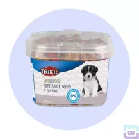 Ласощі для собак Trixie Junior Soft Snack Bones з куркою, бараниною та лососем, 140 г (31518)