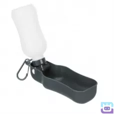 Поїлка розкладна дорожня з мискою Trixie Bottle with Bowl 700 мл, сіра (2459)