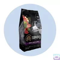 Сухий корм Savory Medium Breed rich in Fresh Turkey and Lamb для собак середніх порід, 3 кг (30266)