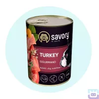Вологий корм для собак Savory з індичкою, 400 г