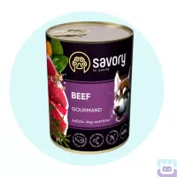 Вологий корм для собак Savory з яловичиною, 400 г