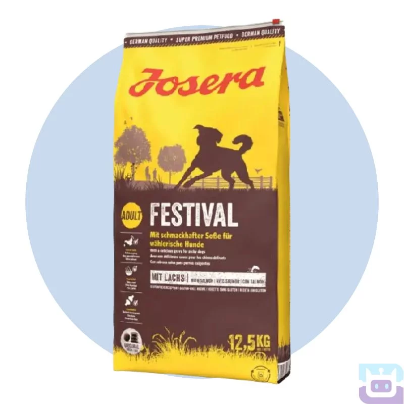 Сухий корм Josera Festival Adult з лососем для вибагливих дорослих собак 12.5 кг (09608)
